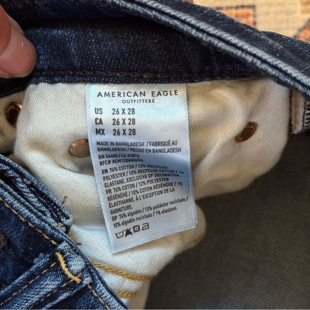 American Eagle Outfitters Airflex+ Denim Jeans Men’s Size 26x28 - Picture 8 of 11